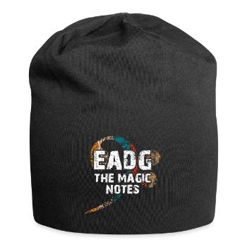 EADG les notes de basse magiques - design de basse cool - Bonnet en jersey - noir - Devant
