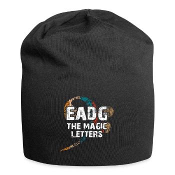 EADG die magischen Bassnoten - cooles Bassdesign - Jersey-Beanie - Schwarz - Vorne