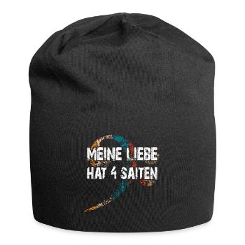 Ich liebe meinen Bass - ich spiele Bass - Jersey-Beanie - Schwarz - Vorne