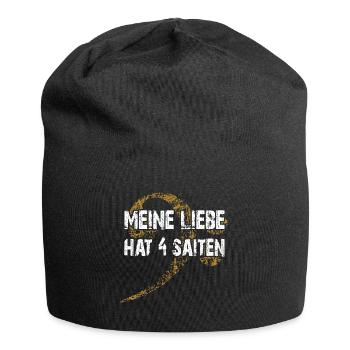 Ich liebe meinen Bass - ich spiele Bass - Jersey-Beanie - Schwarz - Vorne