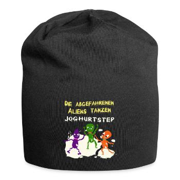 Die abgefahrenen Aliens tanzen Joghurtstep - Jersey-Beanie - Schwarz - Vorne