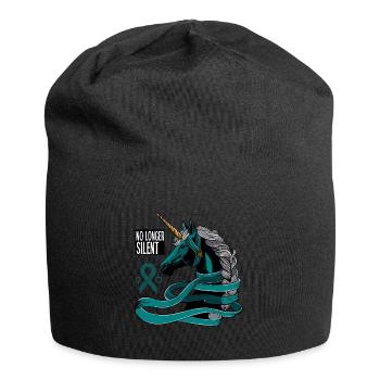 No Longer Silent, Unicorn, Sexual Assault Awarenes - Jersey Beanie - black - Front