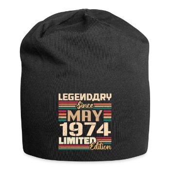 Mai 1974 Mai - Jubiläum Mai 1974 - Jersey-Beanie - Schwarz - Vorne