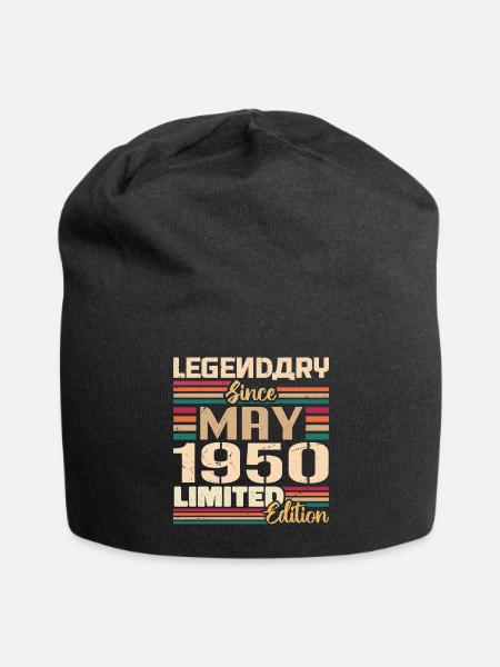 Mai 1950 Mai - Jubiläum Mai 1950 - Jersey-Beanie - Schwarz