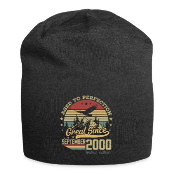 24 years old Aged to Perfection born: September 2000 - Jersey Beanie - charcoal grey - Front