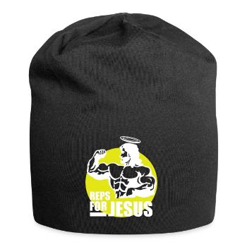 Reps for Jesus - Premium Design - Jersey Beanie - black - Front