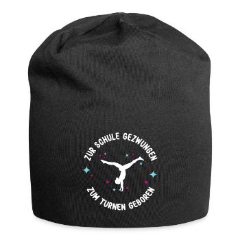 Turnen Schule Kinder Gymnastik Akrobatik Turnerin - Jersey-Beanie - Schwarz - Vorne