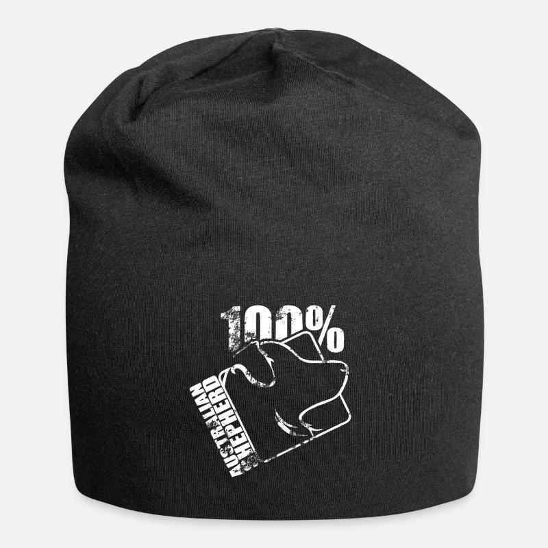 AUSTRALIAN SHEPHERD 100 - Jersey-Beanie - Schwarz