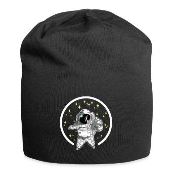 Astronaut space travel - Jersey Beanie - black - Front