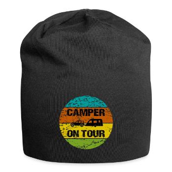 camping - Jersey Beanie - black - Front