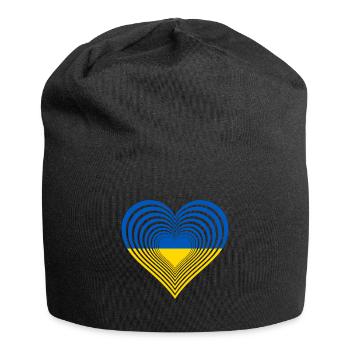 Ukraine - Jersey-Beanie - Schwarz - Vorne