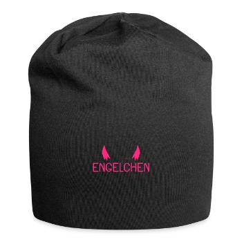 Engel Kostüm Karneval Geschenk - Jersey-Beanie - Schwarz - Vorne