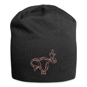Utérus Feminisme feminisme utérin - Bonnet en jersey - noir - Devant