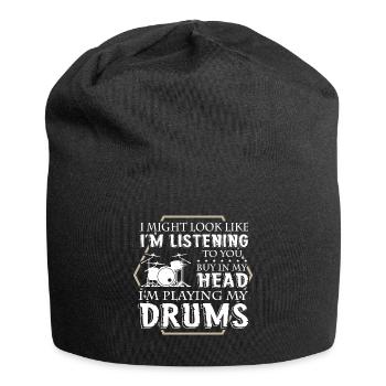 Batteur - Bonnet en jersey - noir - Devant