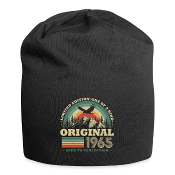 Original 1965 Jahrgang Vintage Geburtstag Retro - Jersey-Beanie - Schwarz - Vorne