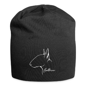 Bull Terrier Profile Dogs Dog Wilsigns - Jersey Beanie - black - Front