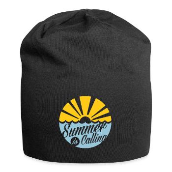 Sommer - Jersey-Beanie - Schwarz - Vorne