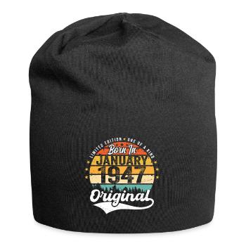 Les Legends sont nés en janvier 1947 - Bonnet en jersey - noir - Devant
