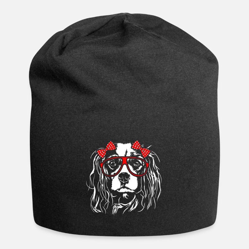 CAVALIER KING CHARLES SPANIEL Fille Wilsigns - Bonnet en jersey - noir