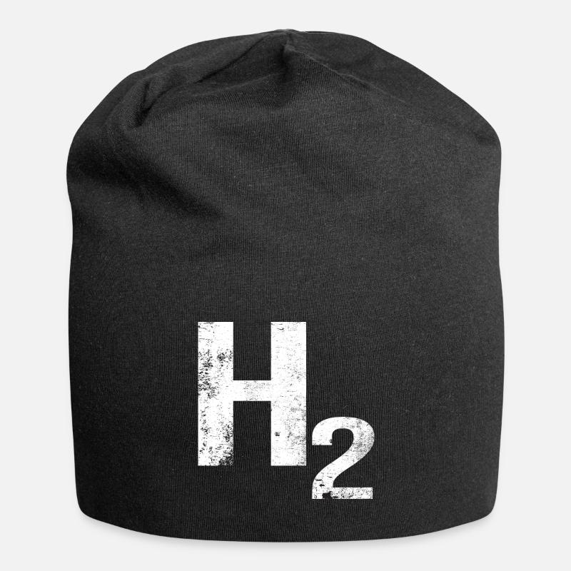 H2 Wasserstoff - Jersey-Beanie - Schwarz