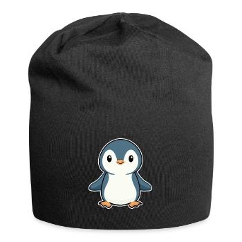 PINGOUIN OISEAU ANTARCTIQUE PÔLE SUD BÉBÉ GLACE DANDINEMENT - Bonnet en jersey - noir - Devant