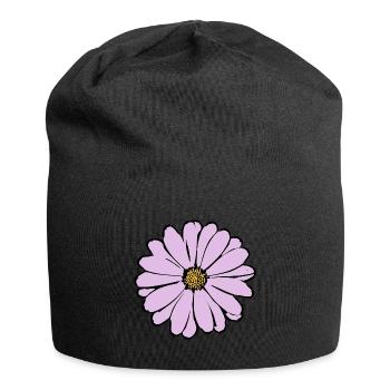 Flower pastel flower flowers pastel flowers lilac - Jersey Beanie - black - Front