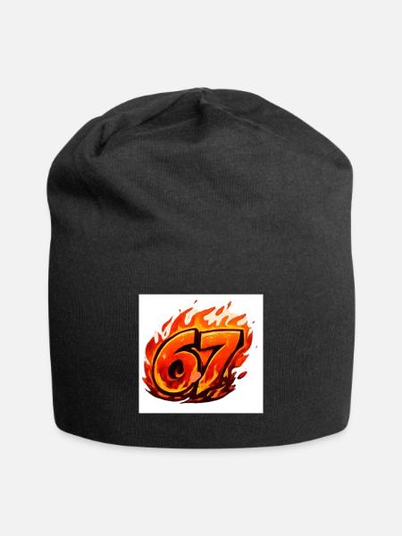 Fire Logo67 - Bonnet en jersey - noir