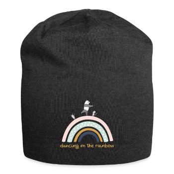 dancing on the rainbow - Jersey Beanie - charcoal grey - Front