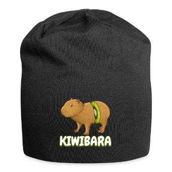 Kiwibara Capybara - Jersey-Beanie - Schwarz - Vorne