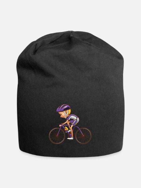 Fahrrad - Jersey-Beanie - Schwarz