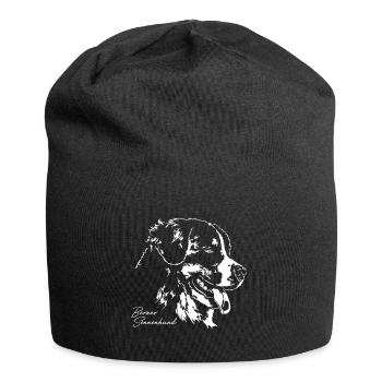 Bouvier Bernois Portrait Chiens Wilsigns - Bonnet en jersey - noir - Devant