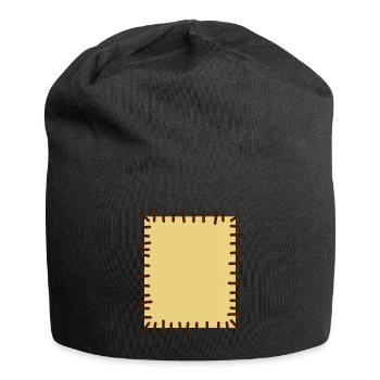 flicken2 - Jersey-Beanie - Schwarz - Vorne