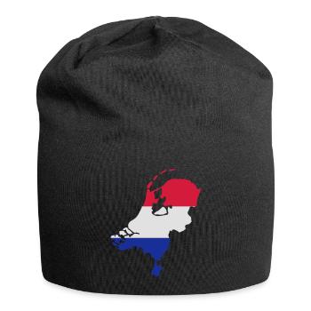 Niederlande - Holland - Jersey-Beanie - Schwarz - Vorne