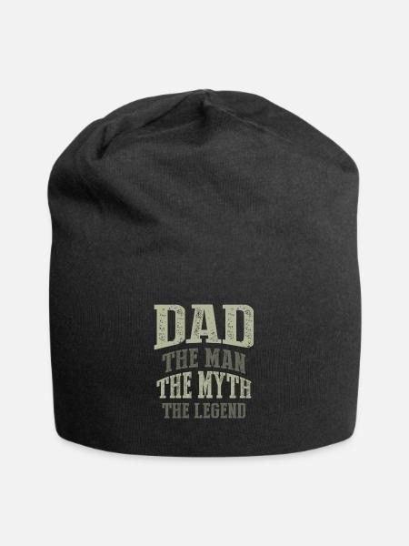 Dad. The Man. T-shirt Gift! - Jersey Beanie - black
