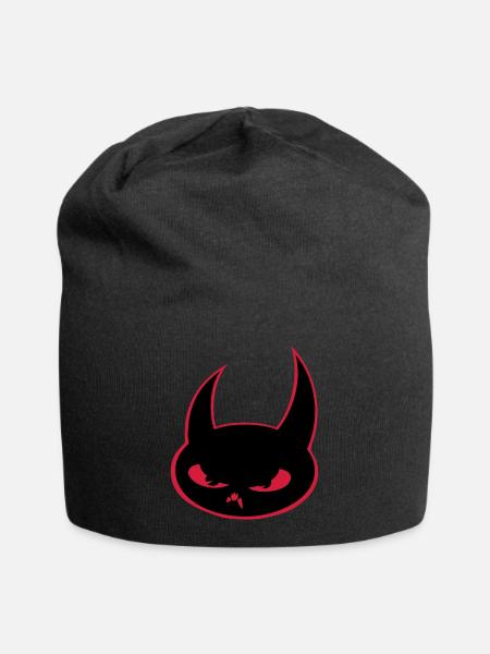Teufel - Jersey-Beanie - Schwarz