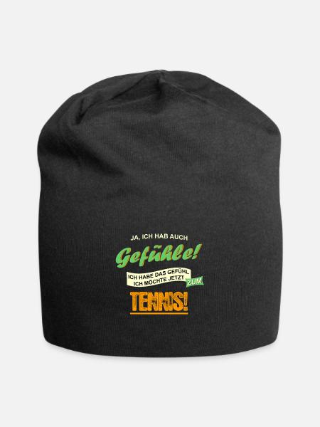 Tennis Gefühl - Jersey-Beanie - Schwarz