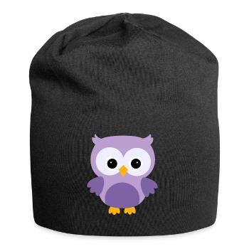owl52 - Jersey Beanie - black - Front