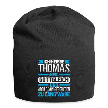 THOMAS - Gottgleich - Jersey-Beanie - Schwarz - Vorne