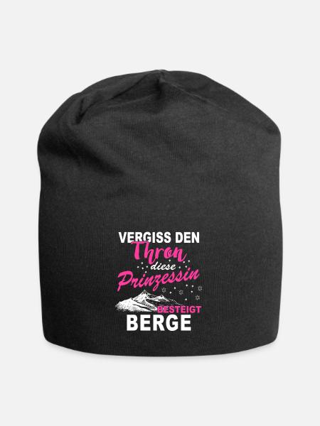 Berge Prinzessin Shirt · Berg · Wandern · Frau - Jersey-Beanie - Schwarz