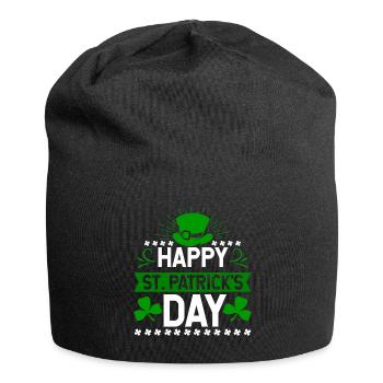 Happy St. Patrick's Day Feiertag Irland Geschenk - Jersey-Beanie - Schwarz - Vorne