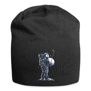 Astronaut - Jersey-Beanie - Schwarz - Vorne