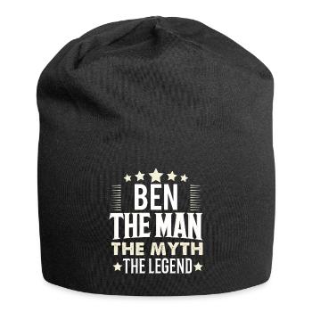 Ben - Jersey-Beanie - Schwarz - Vorne