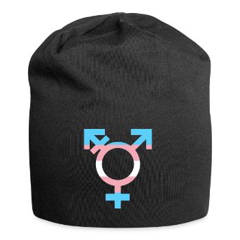 transgender symbol - Jersey Beanie - black - Front