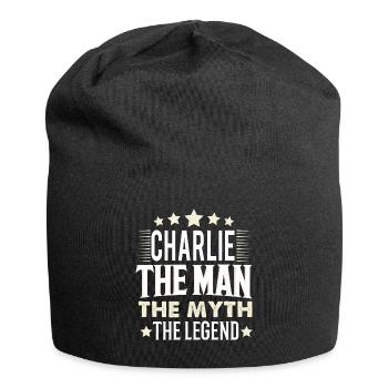 Charlie - Jersey-Beanie - Schwarz - Vorne