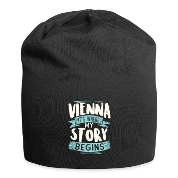 Vienne c'est où mon histoire commence - Bonnet en jersey - noir - Devant