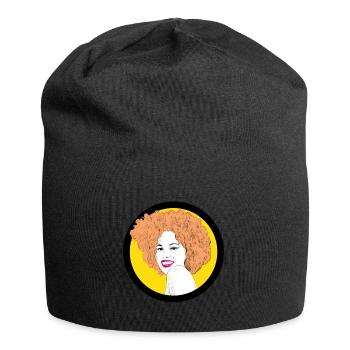Pop art women picture - Jersey Beanie - black - Front