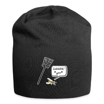Ziel: Unglückliche Hornisse - Jersey-Beanie - Schwarz - Vorne