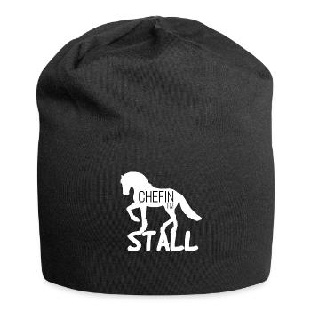 Chef Barn Horse Riding Club Reiterhof - Jersey Beanie - black - Front