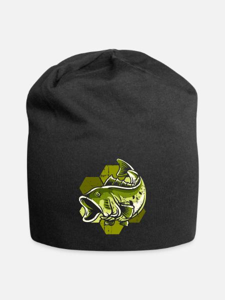 Angler Fisch - Jersey-Beanie - Schwarz
