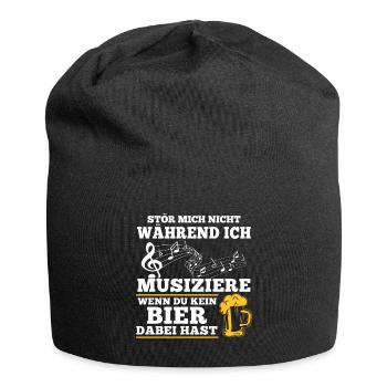 Blasmusik Shirt · Musiker · Störe mich nicht - Jersey-Beanie - Schwarz - Vorne
